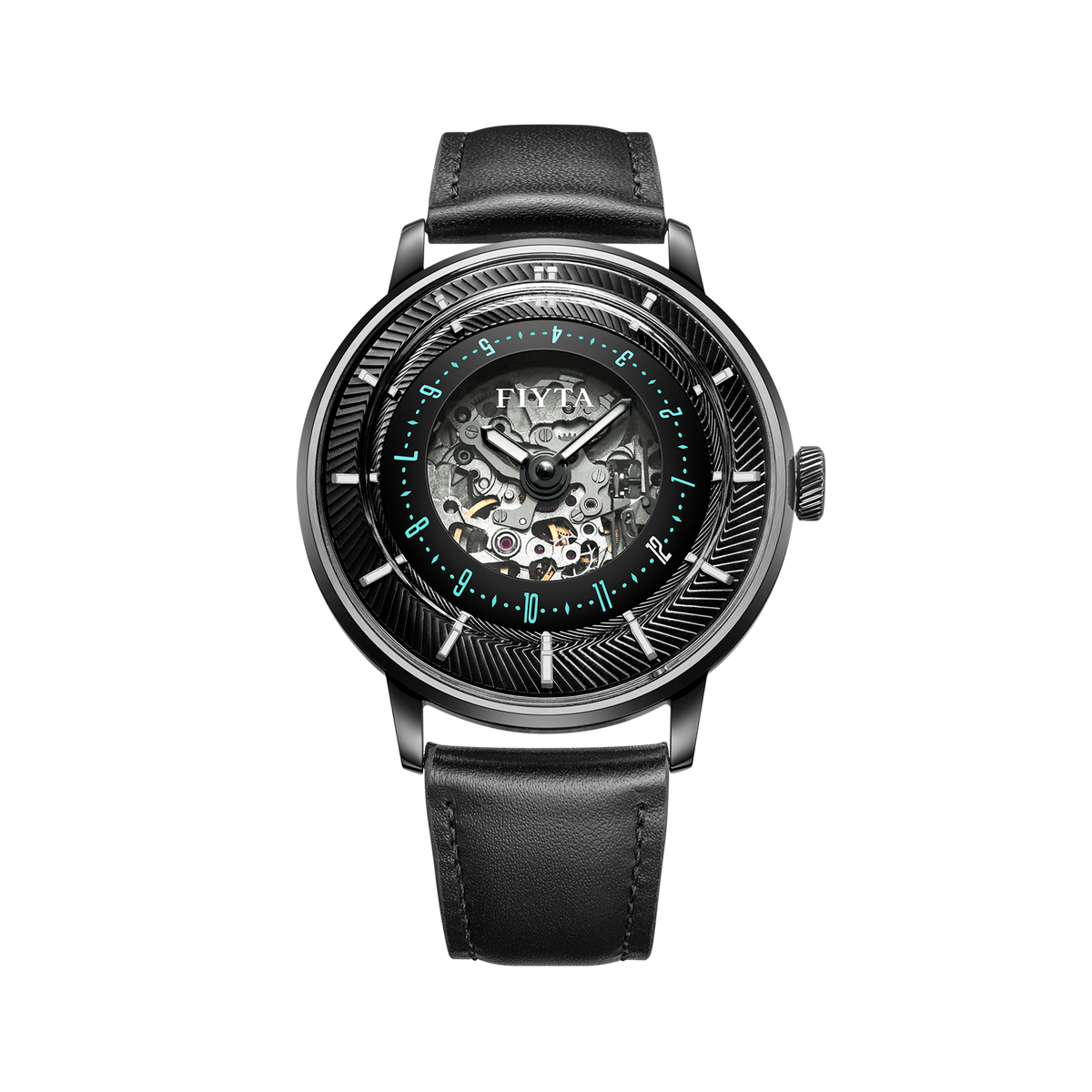Extreme Collection Men's Automatic 3D Time Display Watch - FIYTA (WGA868003.BBB)
