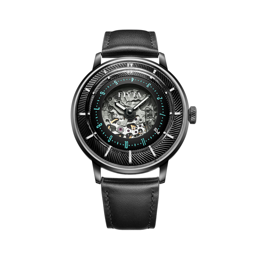 Extreme Collection Men's Automatic 3D Time Display Watch - FIYTA (WGA868003.BBB)