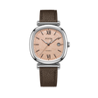 Warm Peach / Brown Leather