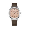 Warm Peach / Brown Leather